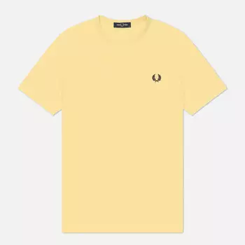 Мужская футболка Fred Perry Ringer, цвет жёлтый, размер L