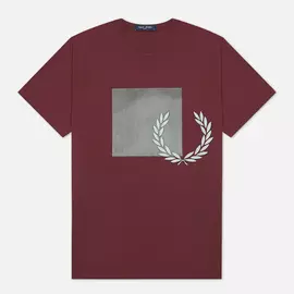 Мужская футболка Fred Perry Tonal Graphic, цвет бордовый, размер XL