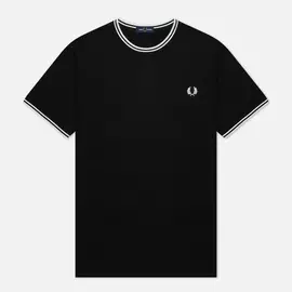 Мужская футболка Fred Perry Twin Tipped, цвет чёрный, размер L