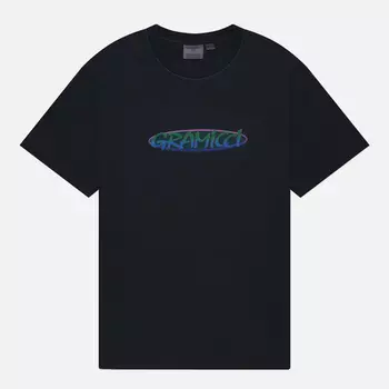 Мужская футболка Gramicci Oval, цвет синий, размер L