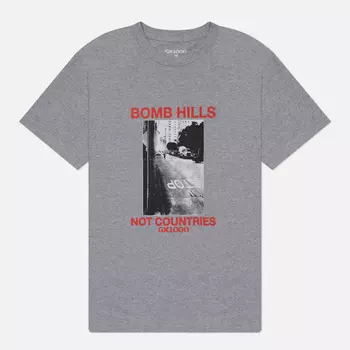 Мужская футболка GX1000 Bomb Hills, цвет серый, размер XXL