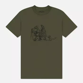 Мужская футболка GX1000 Thunderbird, цвет оливковый, размер XL