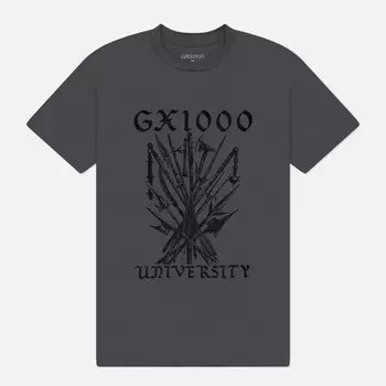 Мужская футболка GX1000 University, цвет серый, размер L