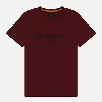 Мужская футболка Hackett Classic Heritage, цвет бордовый, размер S