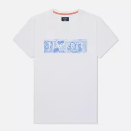 Мужская футболка Hackett Floral Logo Print, цвет белый, размер S