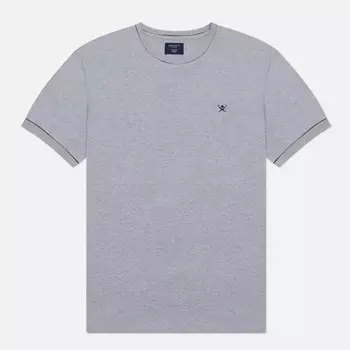Мужская футболка Hackett Jersey Tipped, цвет серый, размер M