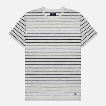 Мужская футболка Hackett Linen Stripe, цвет бежевый, размер XL