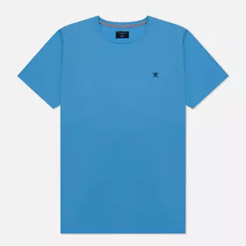 Мужская футболка Hackett Logo Classic Fit, цвет голубой, размер S