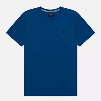 Мужская футболка Hackett Logo Classic Fit, цвет синий, размер XXL