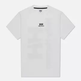 Мужская футболка Helly Hansen YU20 Logo, цвет белый, размер M