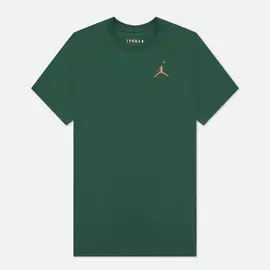 Мужская футболка Jordan Jumpman Embroidered Crew, цвет зелёный, размер M