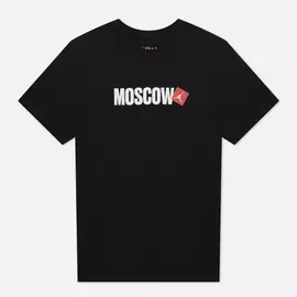Мужская футболка Jordan Moscow City, цвет чёрный, размер M
