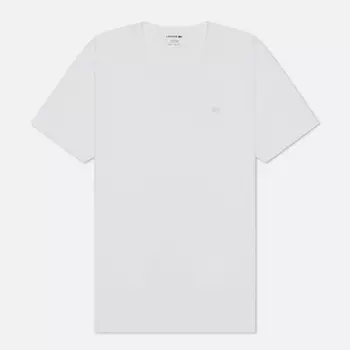 Мужская футболка Lacoste Classic Embroidered Logo, цвет белый, размер S
