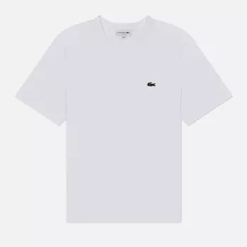 Мужская футболка Lacoste Classic Fit Embroidered Crocodile, цвет белый, размер XL