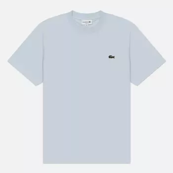 Мужская футболка Lacoste Classic Fit Embroidered Crocodile, цвет голубой, размер S