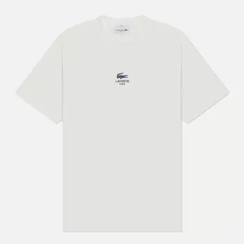 Мужская футболка Lacoste Signature Print Cotton, цвет белый, размер L