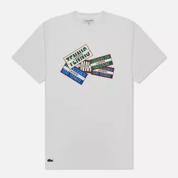 Мужская футболка Lacoste Sport Print, цвет белый, размер M