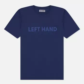 Мужская футболка Left Hand Sportswear Logo Print, цвет синий, размер M
