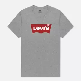 Мужская футболка Levi's Housemark, цвет серый, размер XXL