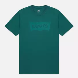 Мужская футболка Levi's Housemark, цвет зелёный, размер XXS