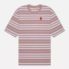 Мужская футболка Levi's Stay Loose Backyard Stripe, цвет розовый, размер M