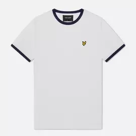 Мужская футболка Lyle &amp; Scott Ringer, цвет белый, размер S