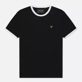 Мужская футболка Lyle &amp; Scott Ringer, цвет чёрный, размер XXS