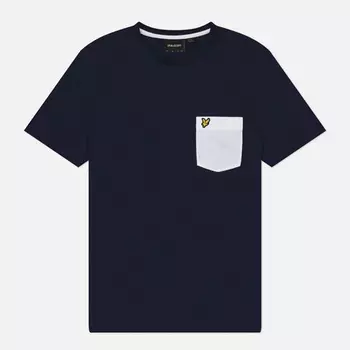 Мужская футболка Lyle & Scott Contrast Pocket, цвет синий, размер S