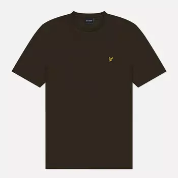 Мужская футболка Lyle & Scott Plain Regular Fit, цвет оливковый, размер XL