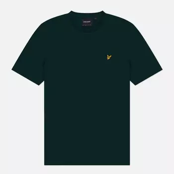 Мужская футболка Lyle & Scott Plain Regular Fit, цвет зелёный, размер XL