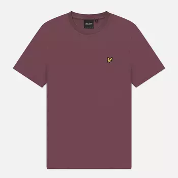 Мужская футболка Lyle & Scott Plain Regular Fit, цвет розовый, размер L