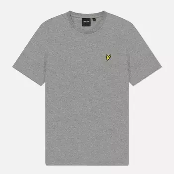 Мужская футболка Lyle & Scott Plain Regular Fit, цвет серый, размер S