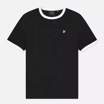 Мужская футболка Lyle & Scott Ringer Embroidered Eagle, цвет чёрный, размер XL