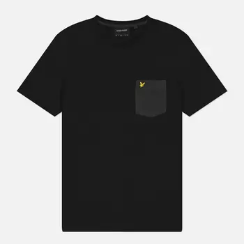 Мужская футболка Lyle & Scott Tonal Pocket, цвет чёрный, размер XL