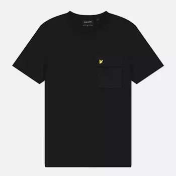 Мужская футболка Lyle & Scott Woven Pocket, цвет чёрный, размер L