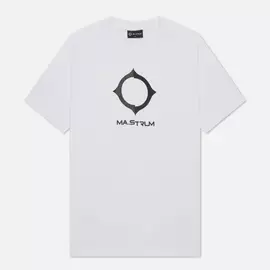 Мужская футболка MA.Strum Distort Logo, цвет белый, размер L