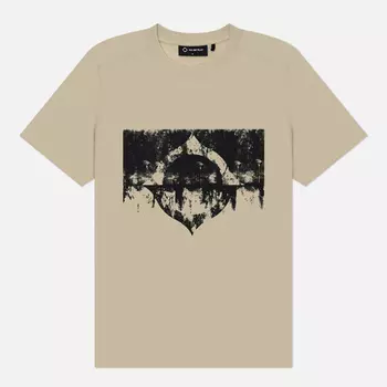 Мужская футболка MA.Strum Grunge Logo, цвет бежевый, размер XXL