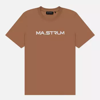 Мужская футболка MA.Strum Logo Chest Print, цвет коричневый, размер XXL