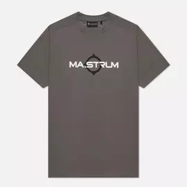 Мужская футболка MA.Strum Logo Print, цвет серый, размер M
