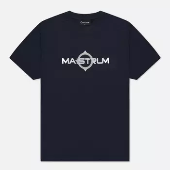 Мужская футболка MA.Strum Logo Print, цвет синий, размер L