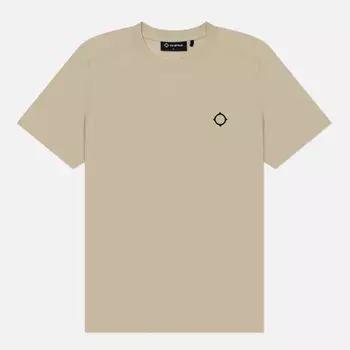 Мужская футболка MA.Strum Oversized Back Logo Print, цвет бежевый, размер XXL