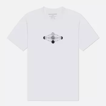 Мужская футболка maharishi Celeste Third Eye, цвет белый, размер L