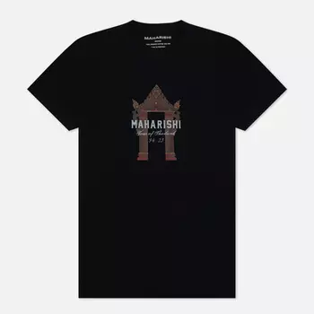 Мужская футболка maharishi Thai Temple, цвет чёрный, размер S