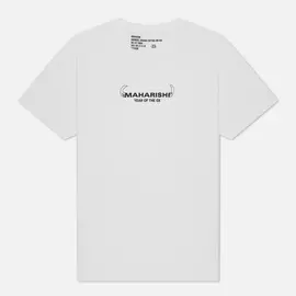 Мужская футболка maharishi Ushi-Oni Ox, цвет белый, размер XXL