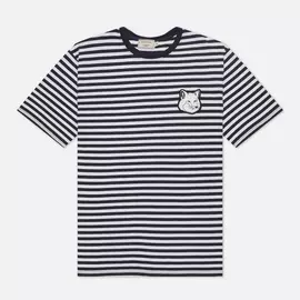 Мужская футболка Maison Kitsune Marin Relaxed, цвет синий, размер XL