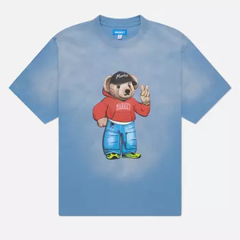 Мужская футболка MARKET Fit Check Bear, цвет голубой, размер XL