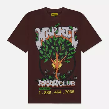 Мужская футболка MARKET Growclub, цвет коричневый, размер M