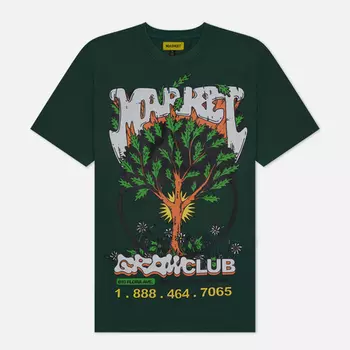 Мужская футболка MARKET Growclub, цвет зелёный, размер L