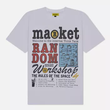 Мужская футболка MARKET Random Workshop Think Tank, цвет белый, размер L