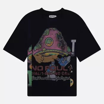 Мужская футболка MARKET Reverse Weave 6 Panel Rework 13, цвет чёрный, размер L